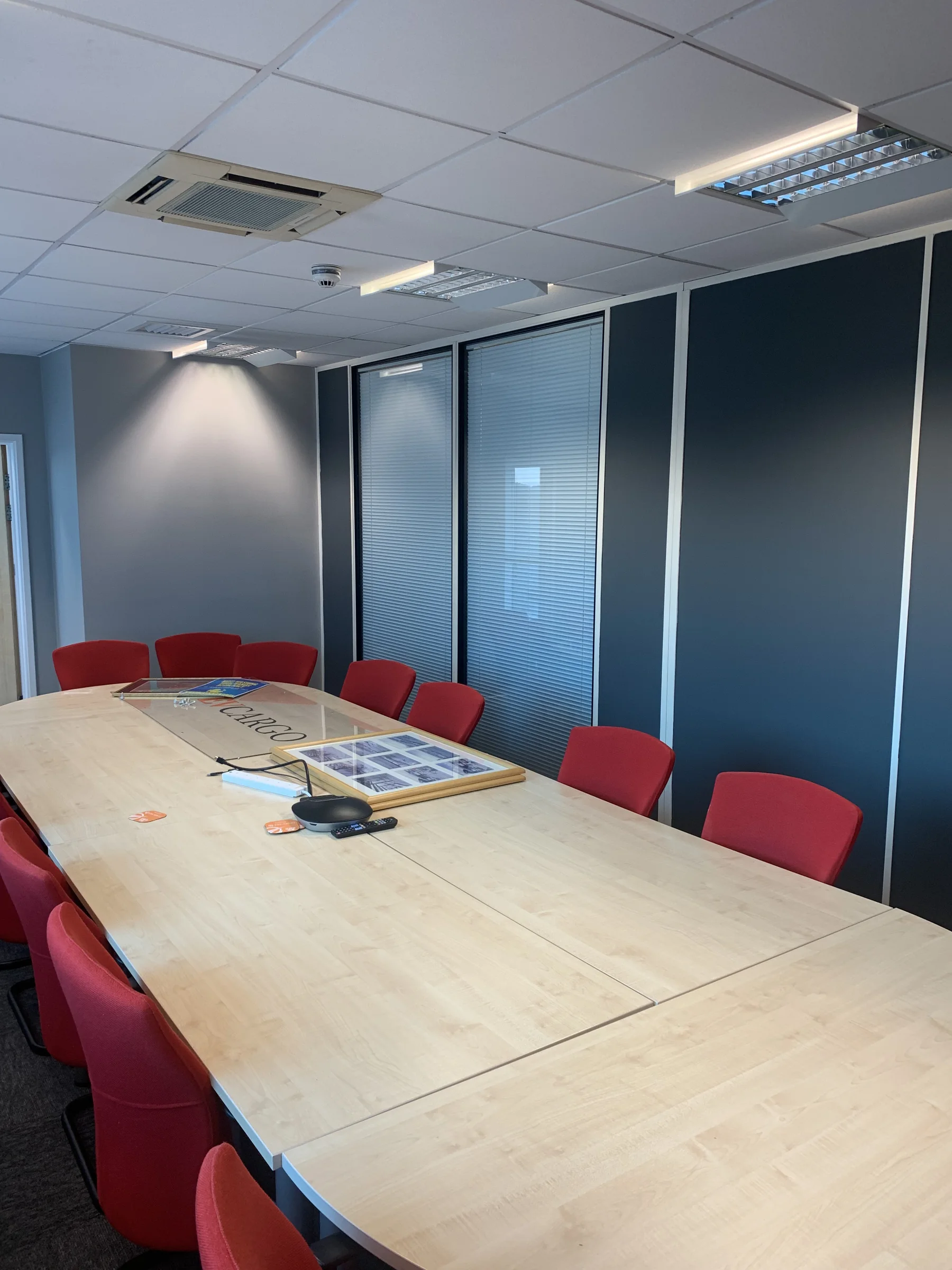 Completed commercial meeting-room refurbishment by Nick's Home Improvements