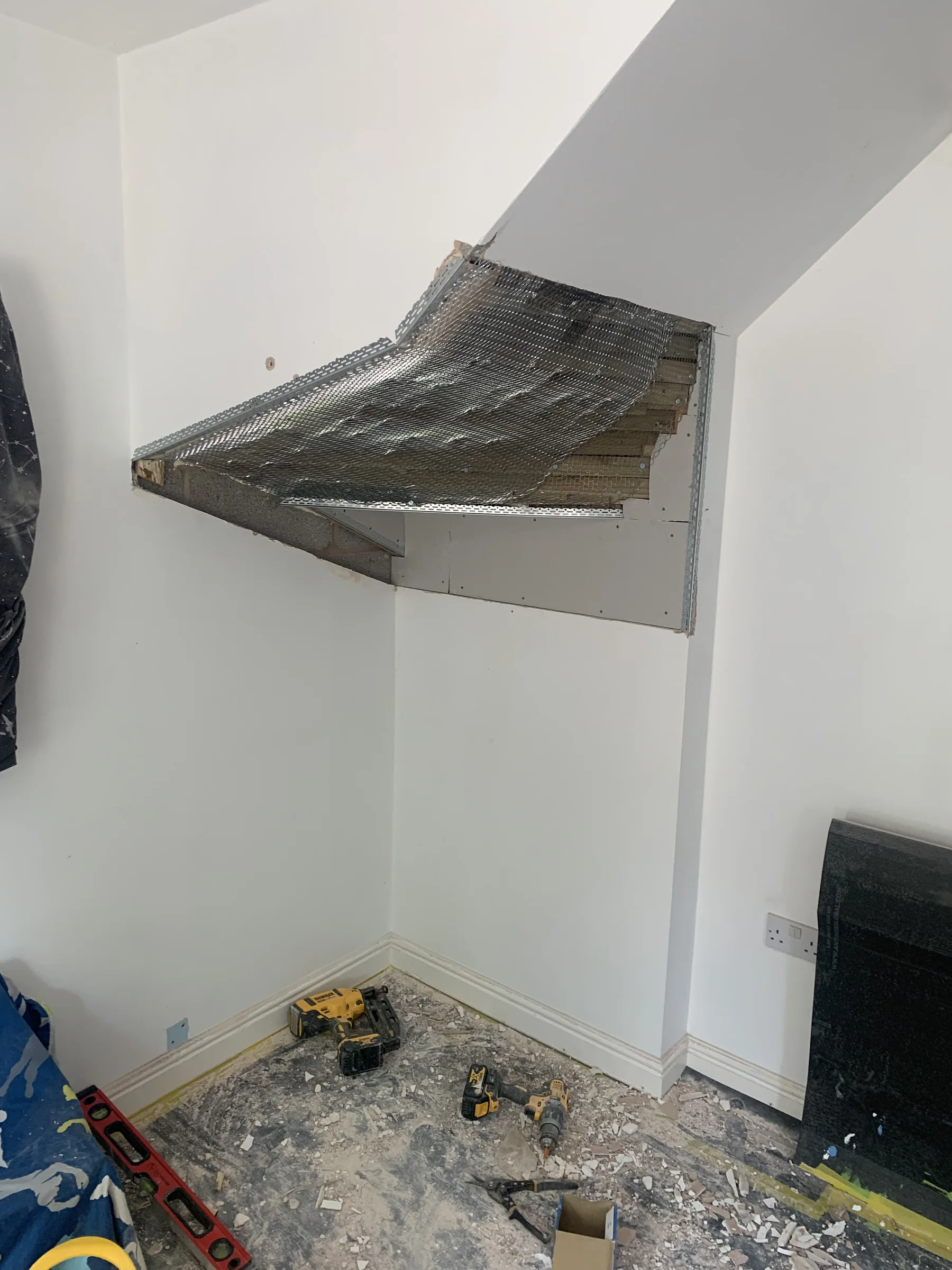 Internal repair and reinstatement work in progress by Nick's Home Improvements