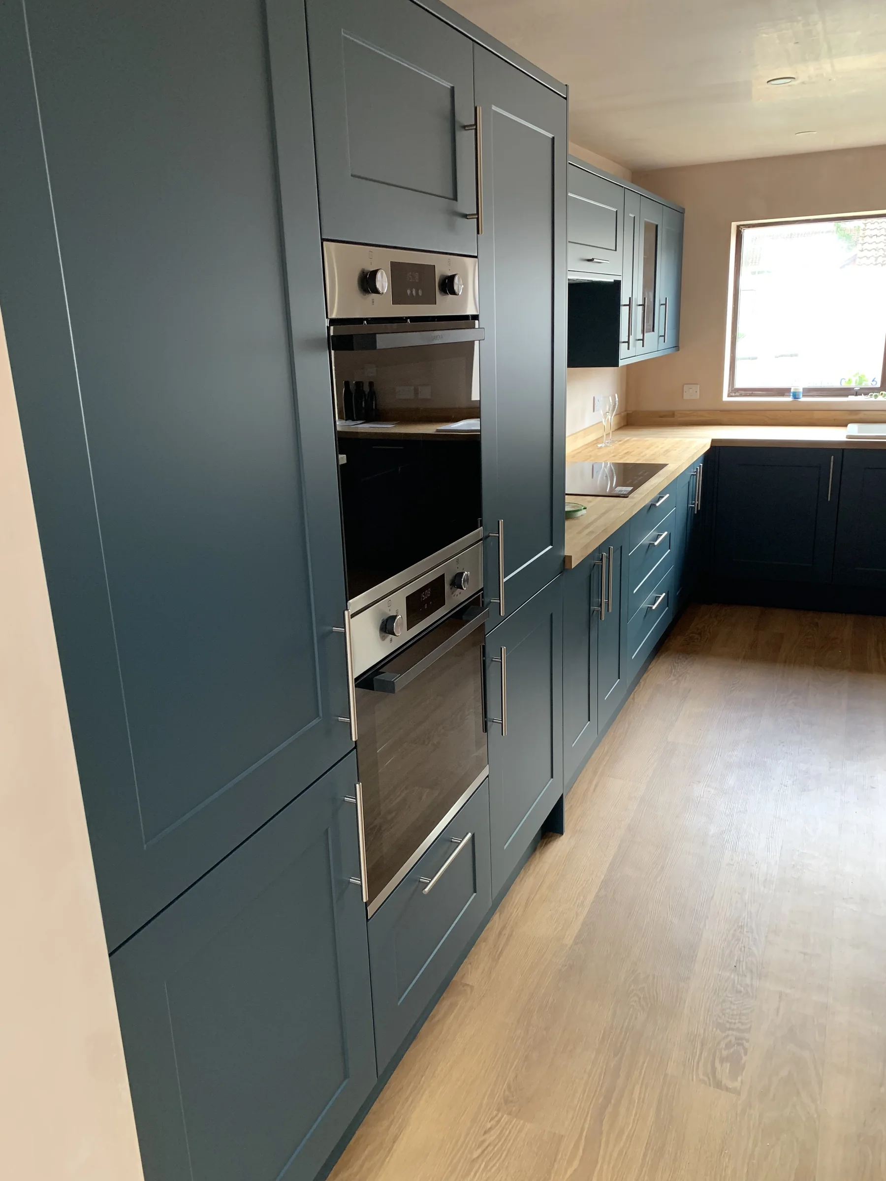 Completed fitted kitchen
