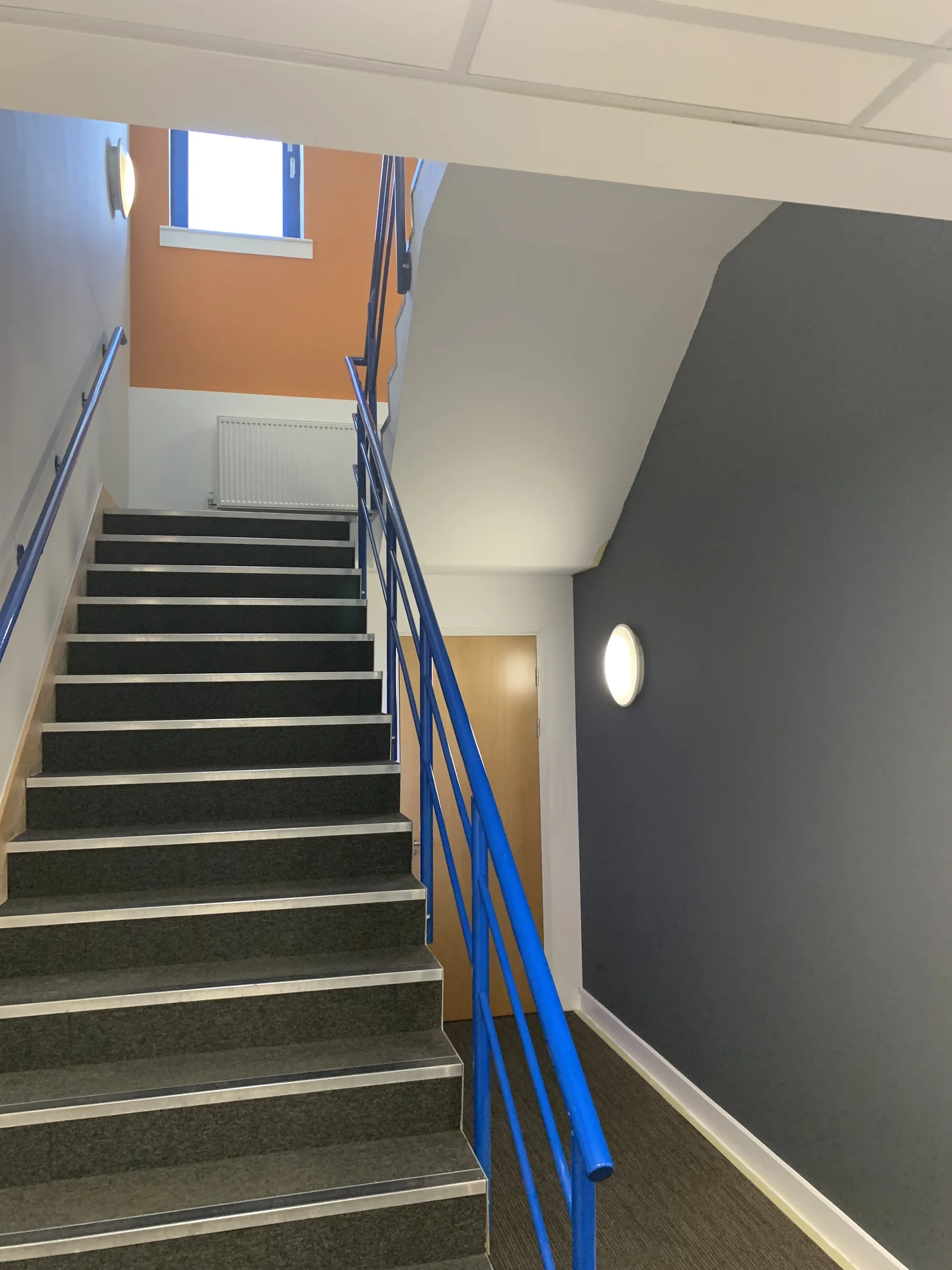 Completed commercial painting and decorating project by Nick's Home Improvements